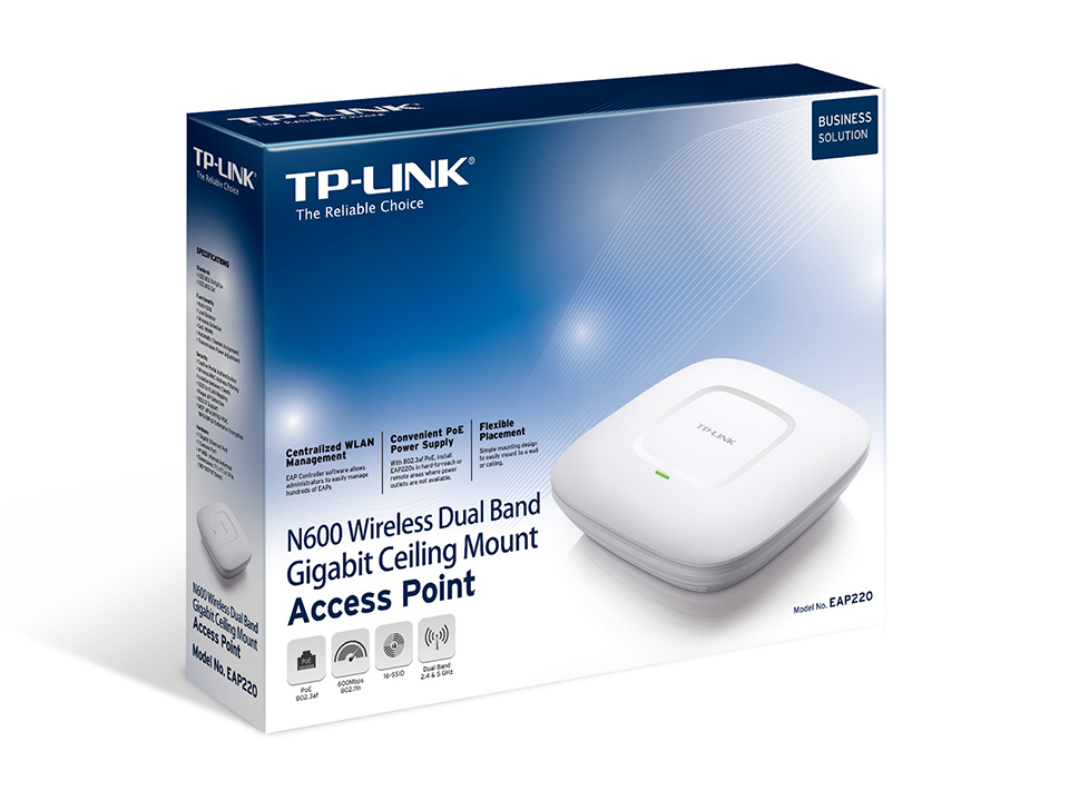 TP-Link EAP220 wireless access point 600 Mbit/s White Power over Ethernet (PoE) – image 5