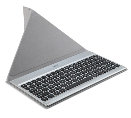 Acer NP.KBD1A.007 mobile device keyboard QWERTY English Bluetooth Black, Silver – image 4