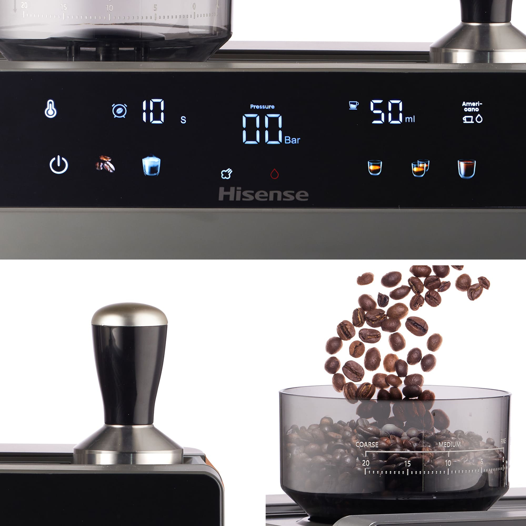 Hisense HSACM20LP Semi-auto Espresso machine – image 2