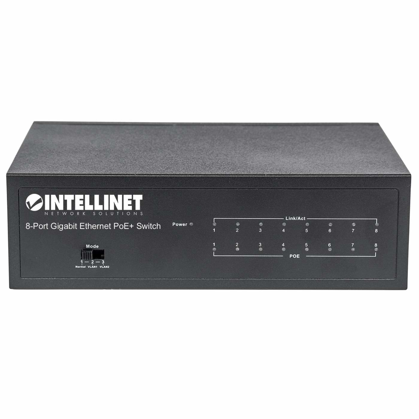 Intellinet 8-Port Gigabit Ethernet PoE+ Switch, IEEE 802.3at/af Power over Ethernet (PoE+/PoE) Compliant – image 4