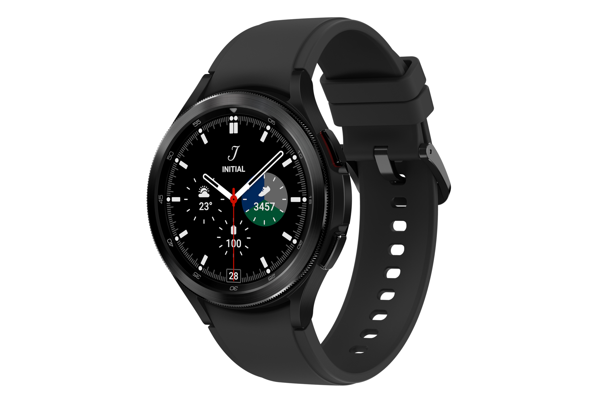 Samsung SM-R895F 3.56 cm (1.4") OLED 46 mm Digital 450 x 450 pixels Touchscreen 4G Black Wi-Fi GPS (satellite)