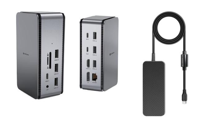 eSTUFF ES623016 laptop dock/port replicator USB4 Grey – image 3
