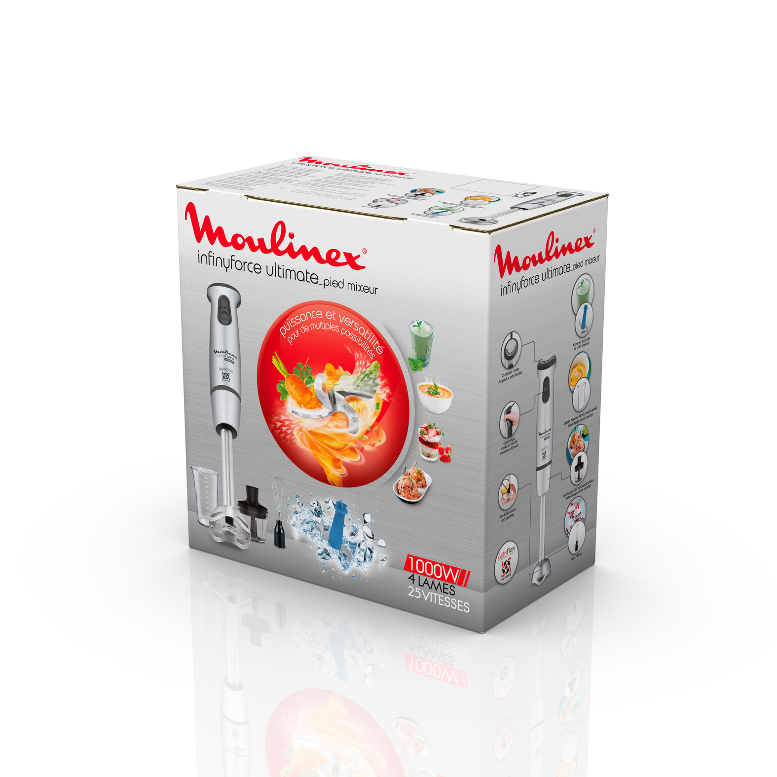 Moulinex DD87KD 0.8 L Immersion blender 1000 W Stainless steel, Grey – image 7