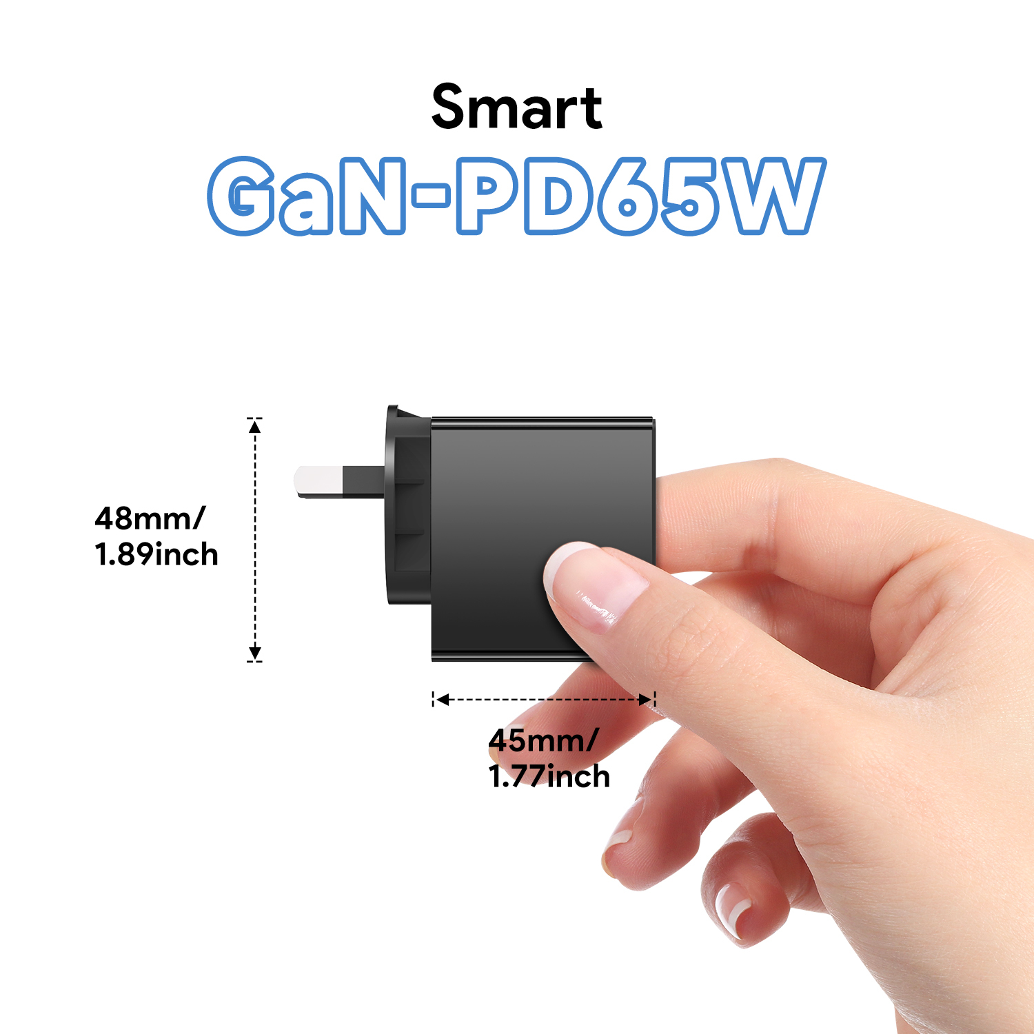 Origin Storage Origin 65W Wall Charger with 1.5m USB-C cable and 4 Multi AC Plugs – image 4
