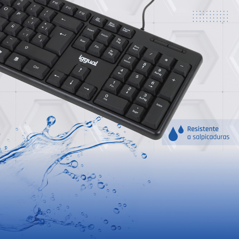 iggual IGG320853 keyboard Home USB QWERTY Spanish Black – image 7