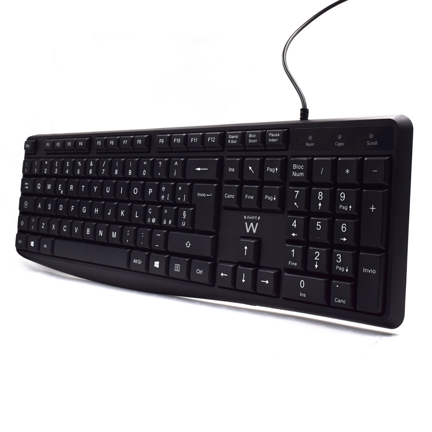 Ewent EW3000 keyboard Office USB QWERTY Italian Black – image 2