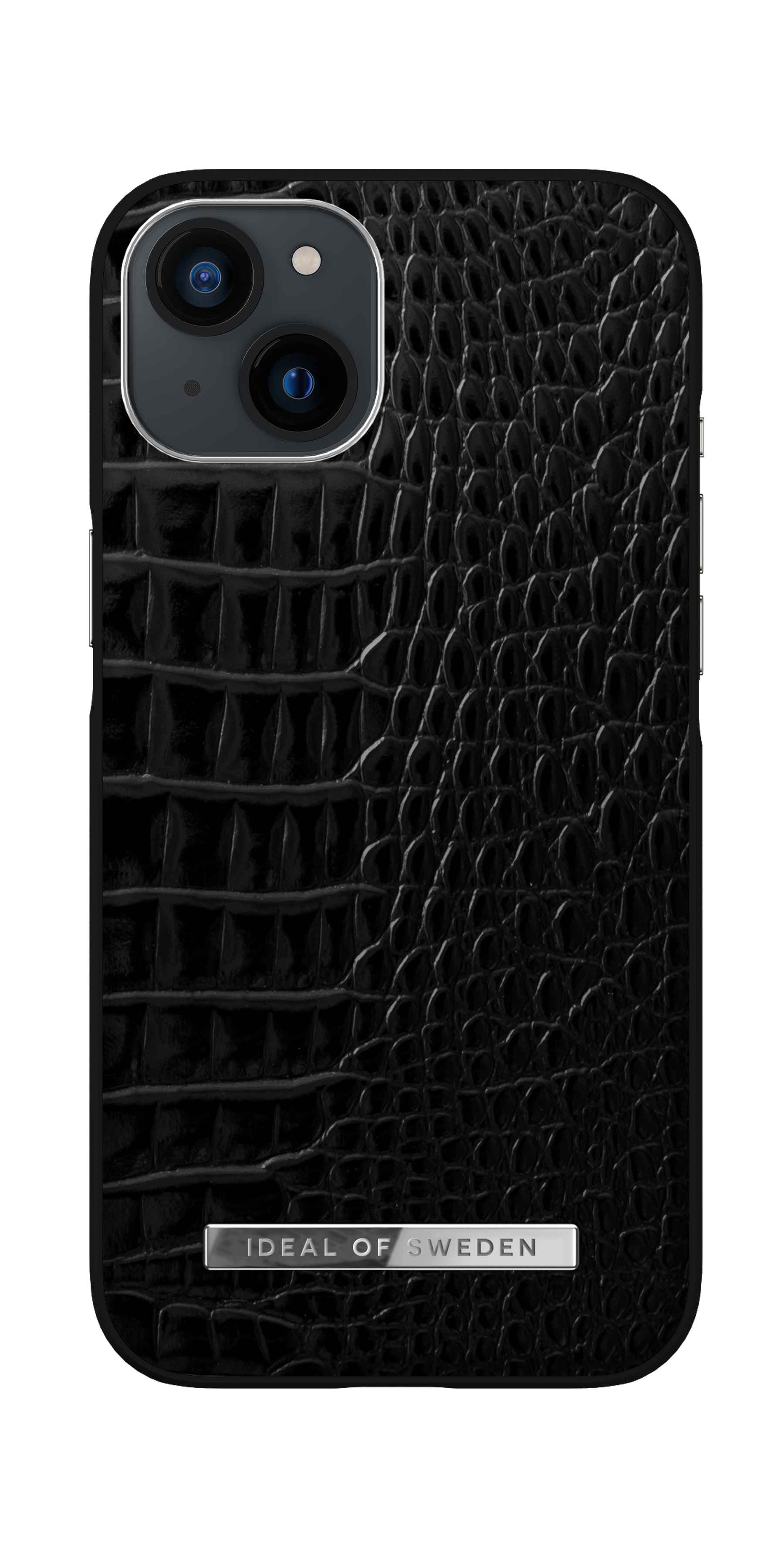 iDeal of Sweden Atelier Case iPhone 13 NeoNoirCrocSilvr