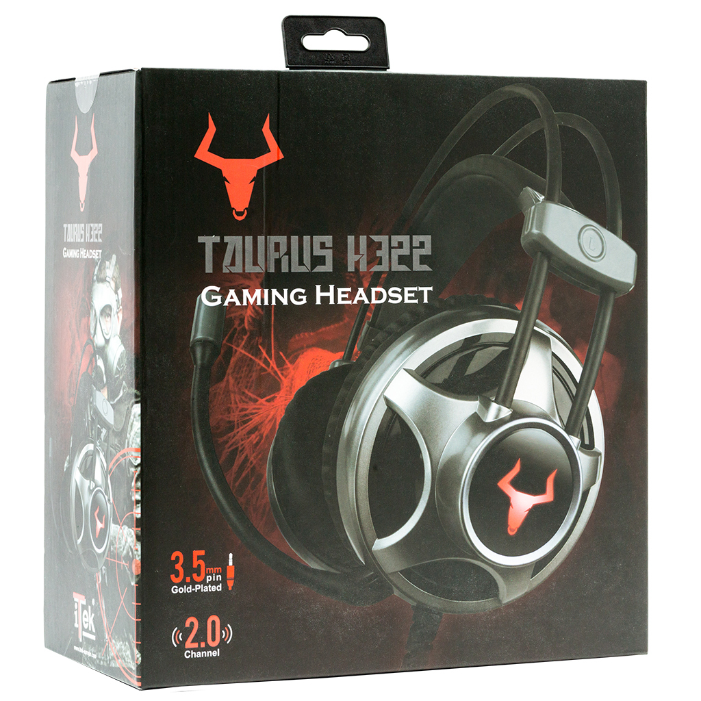 itek ITHH322 headphones/headset Wired Head-band Gaming Black – image 2