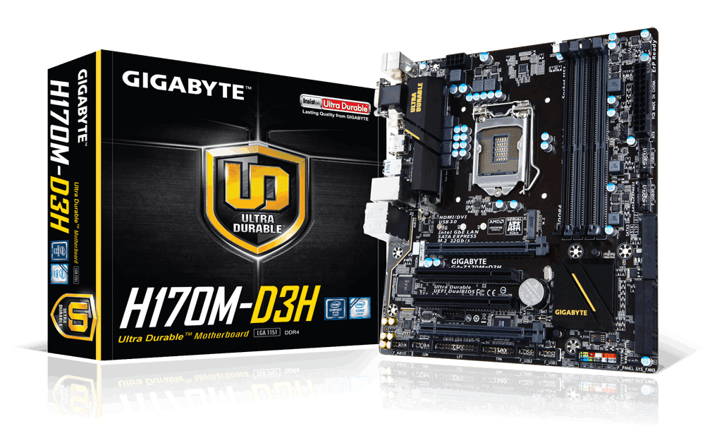 GIGABYTE GA-H170M-D3H motherboard Intel® H170 LGA 1151 (Socket H4) micro ATX – image 4