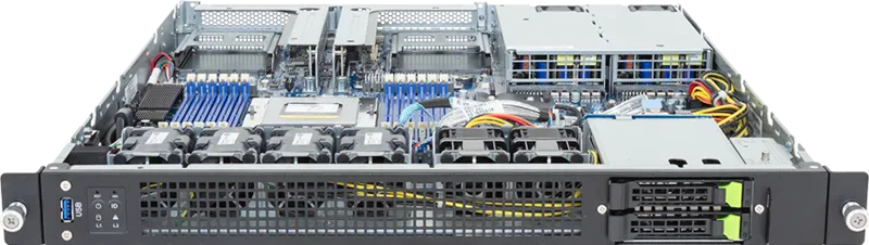 GIGABYTE E163-Z34-AAH1 AMD SoC Socket SP5 Rack (1U) Black, Steel – image 2