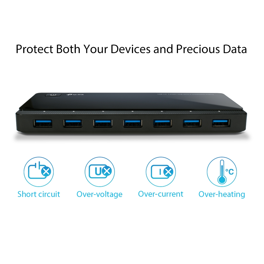 TP-Link UH720 USB 3.2 Gen 1 (3.1 Gen 1) Micro-B 5000 Mbit/s Black – image 4