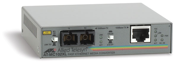 Allied Telesis AT-MC102XL-20 network media converter 1310 nm