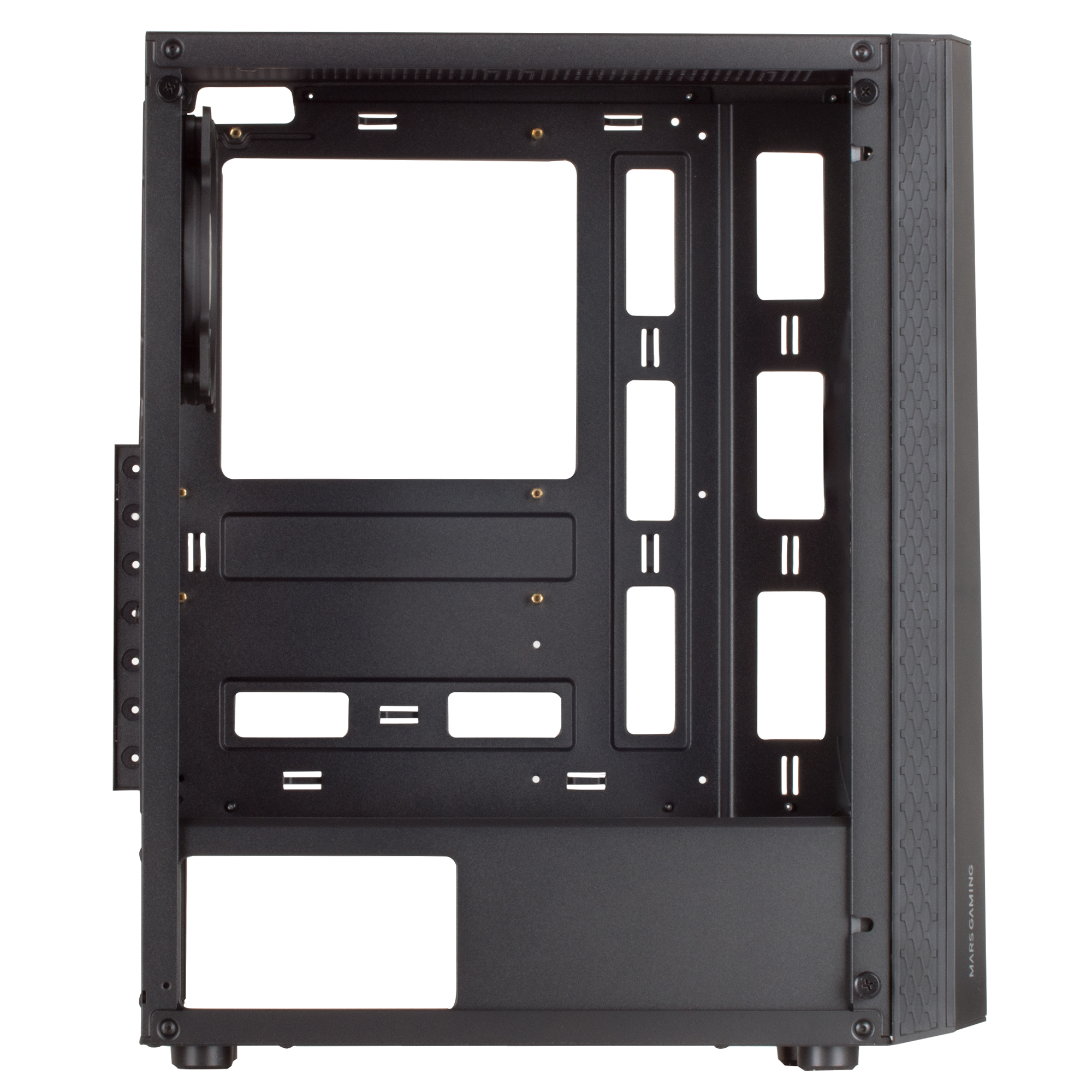 Mars Gaming MC-ART Black ATX Gaming PC Case Double Drawable Tempered Glass ARGB 12 Modes – image 6
