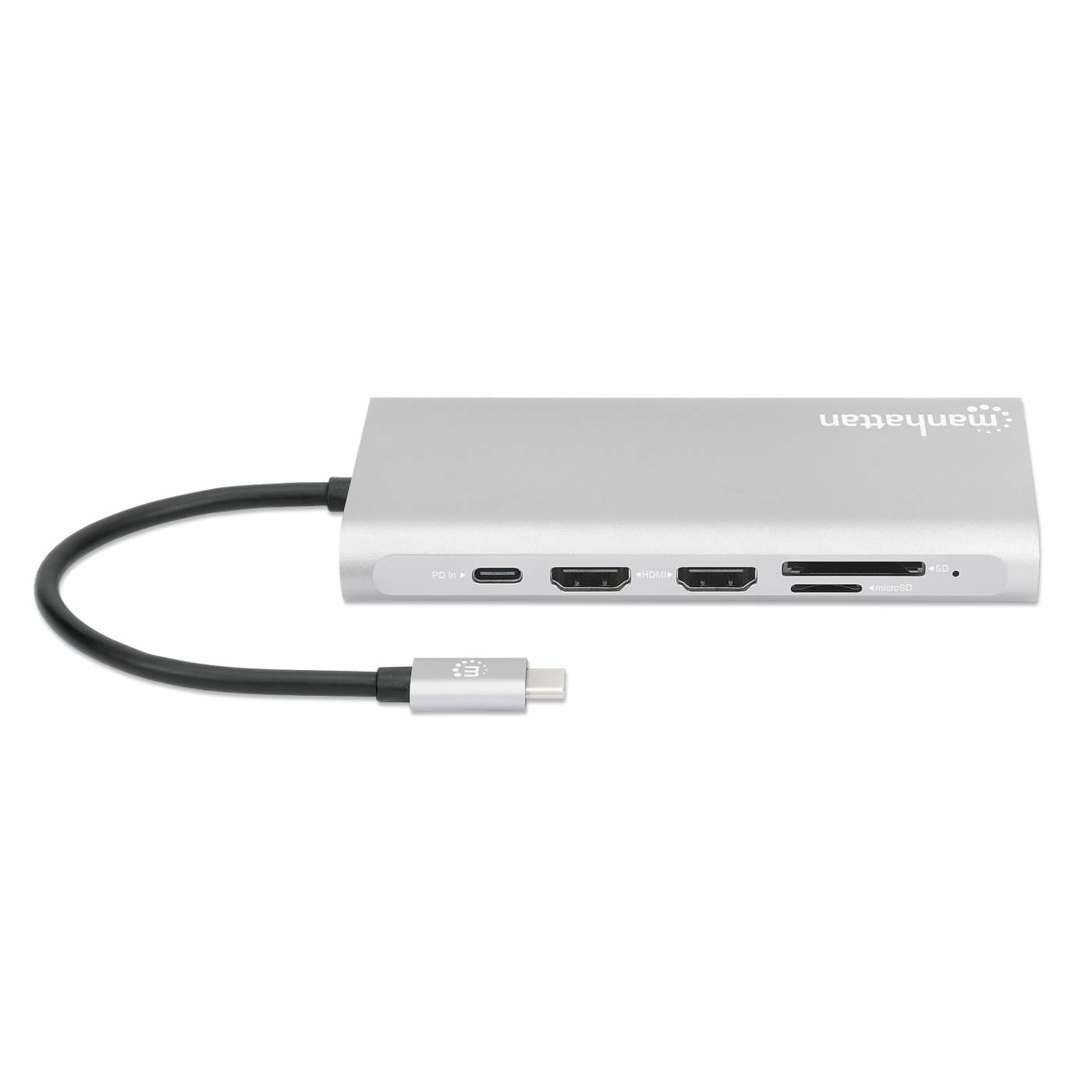 Manhattan USB-C Dock/Hub with Card Reader and MST, Ports (x10): Ethernet, 4K HDMI (X3), USB-A (x3) and USB-C (x2), With Power Delivery (100W) to 1x USB-C Port ( – image 6