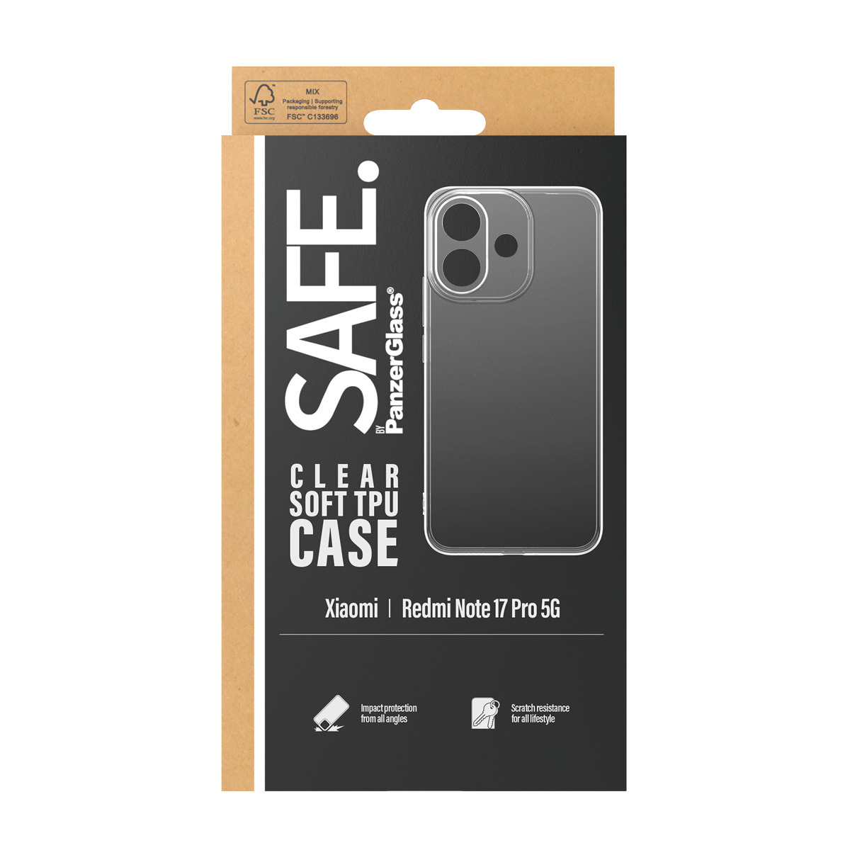 PanzerGlass SAFE. by PanzerGlass® TPU Case Transparent Xiaomi Redmi Note 17 Pro 5G – image 3