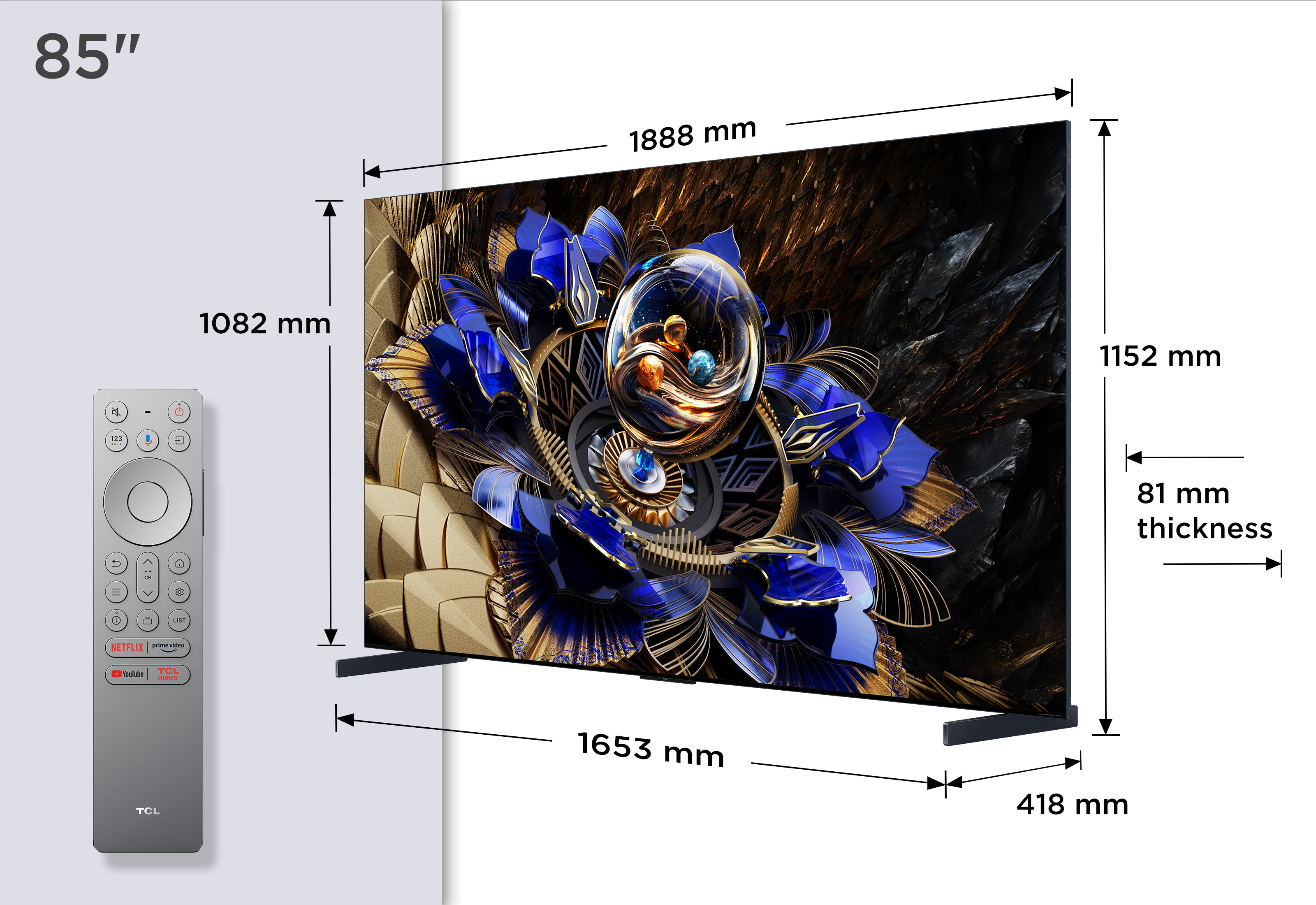 TV Tcl QD Mini LED 85X11K 215 cm 2025 — photo 4