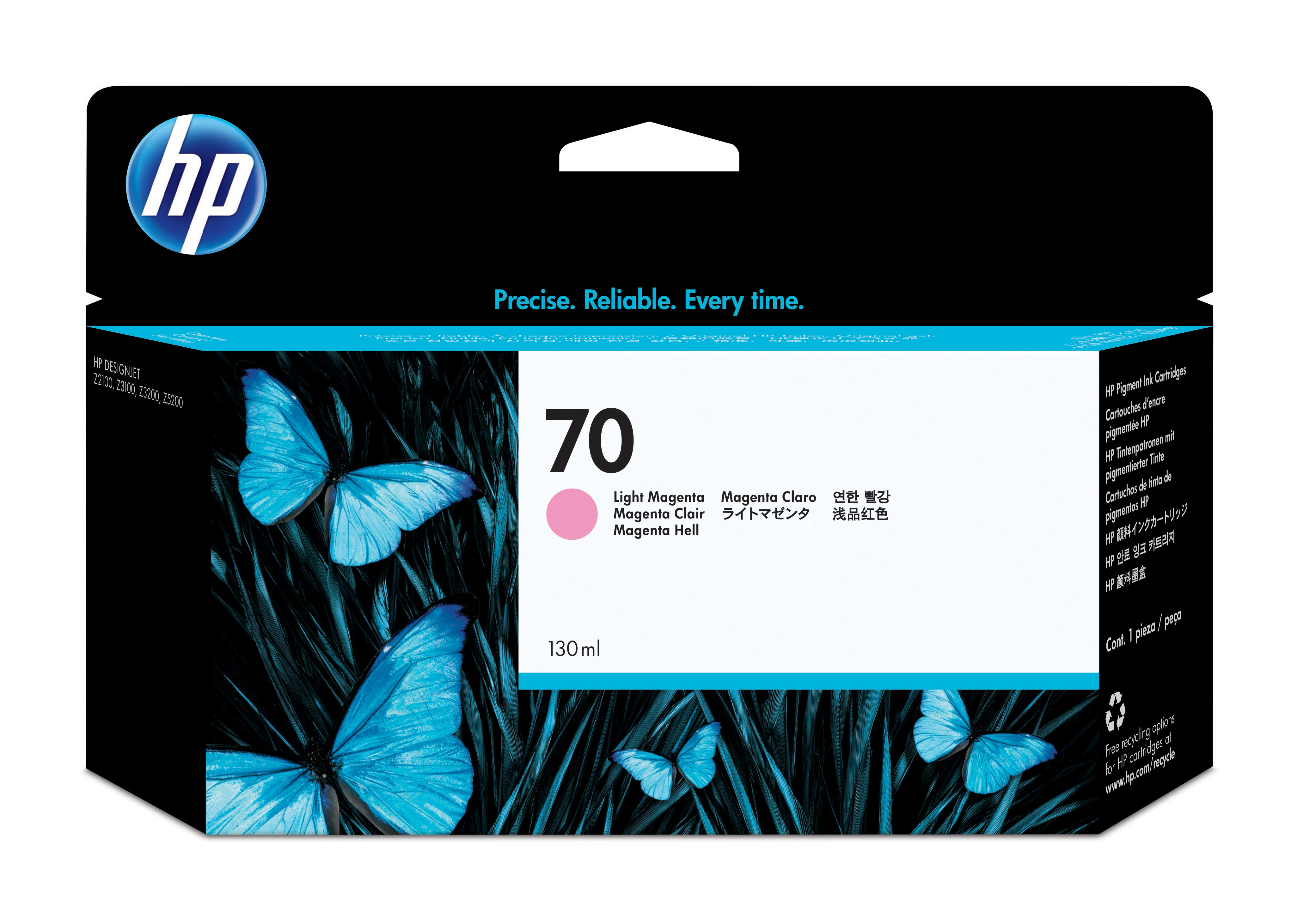 Cartucho De Tinta Hp 70 Magenta Claro Original (C9455A) - C9455A