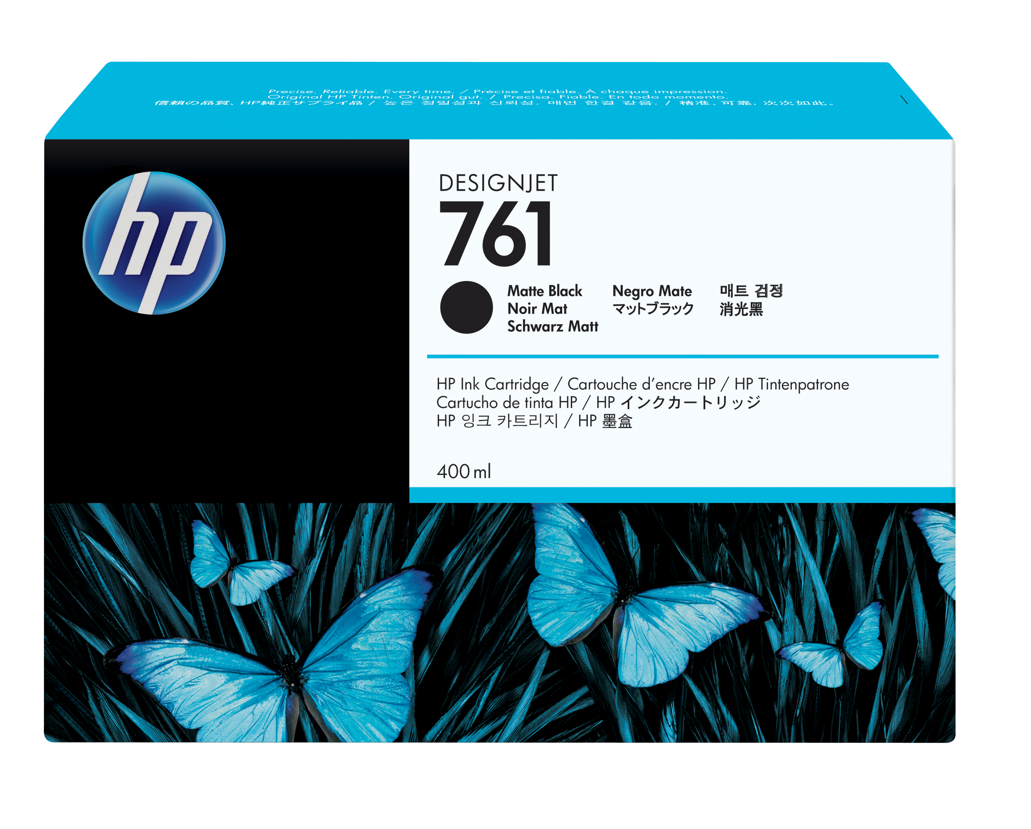 Tinta hp lf 761 negro mate t7100 designjet 400ml