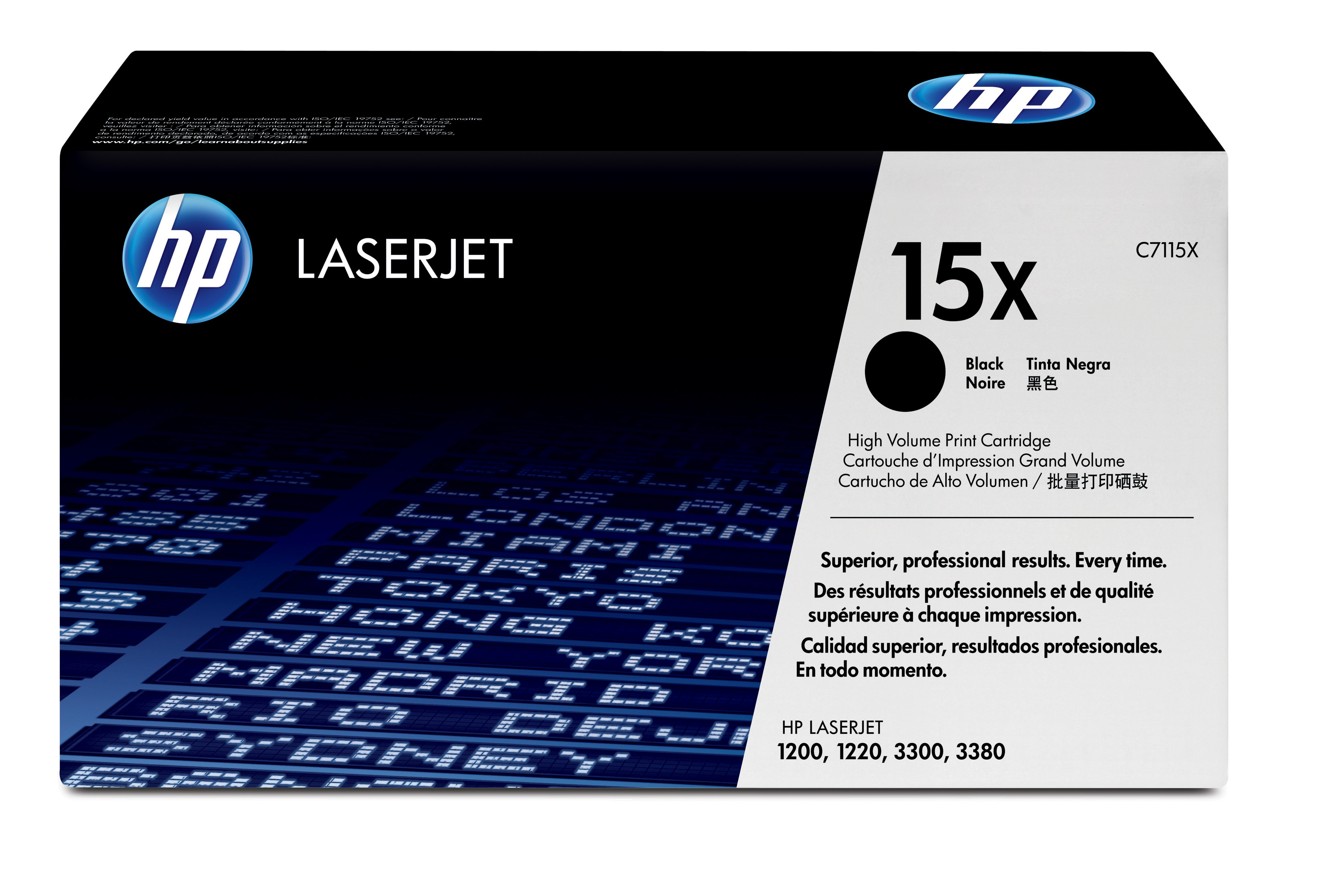 HP 15X -väriainekasetti, riittoisa, musta, alkuperäinen, LaserJet