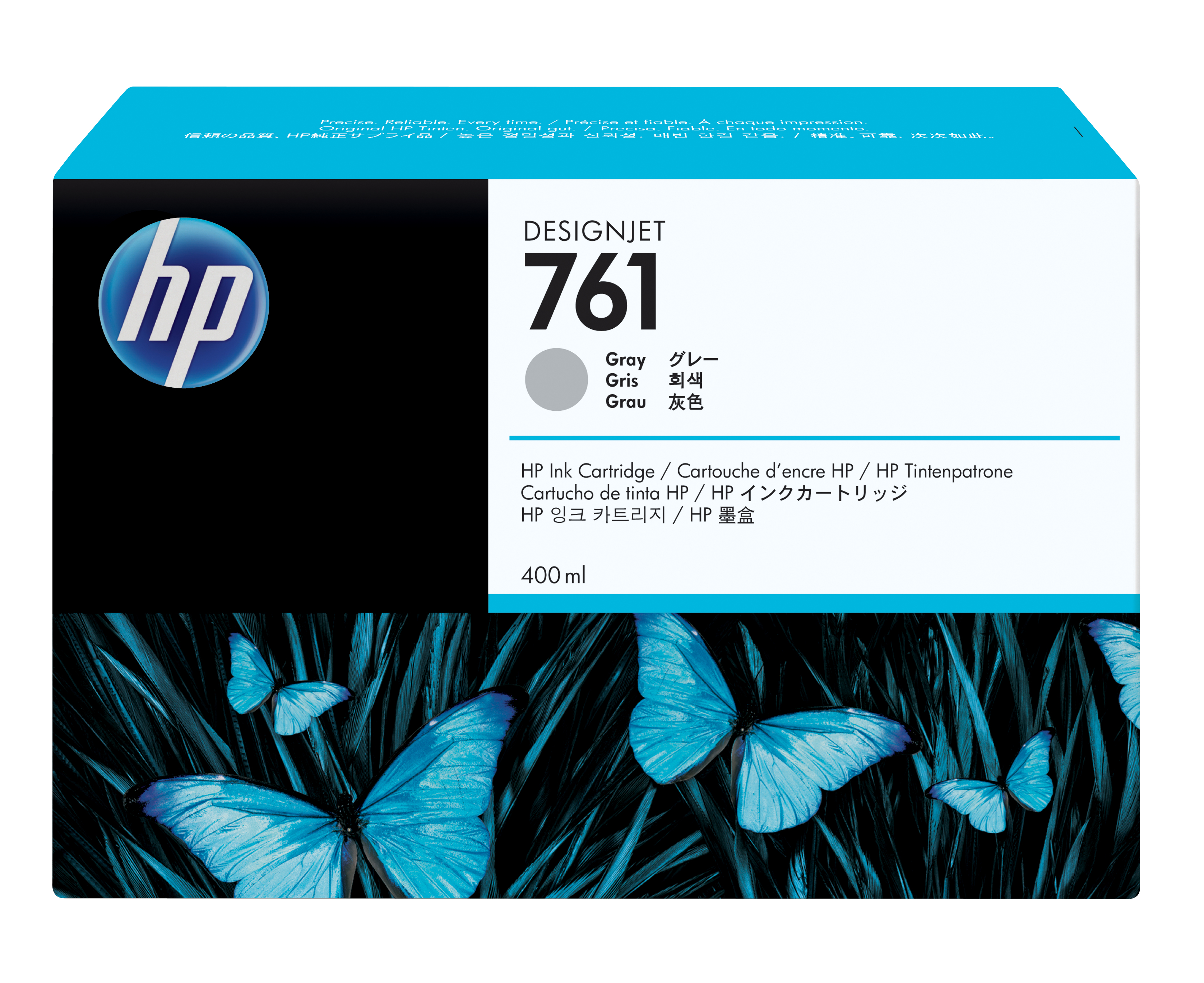 Tinta hp lf 761 gris t7100 designjet 400ml