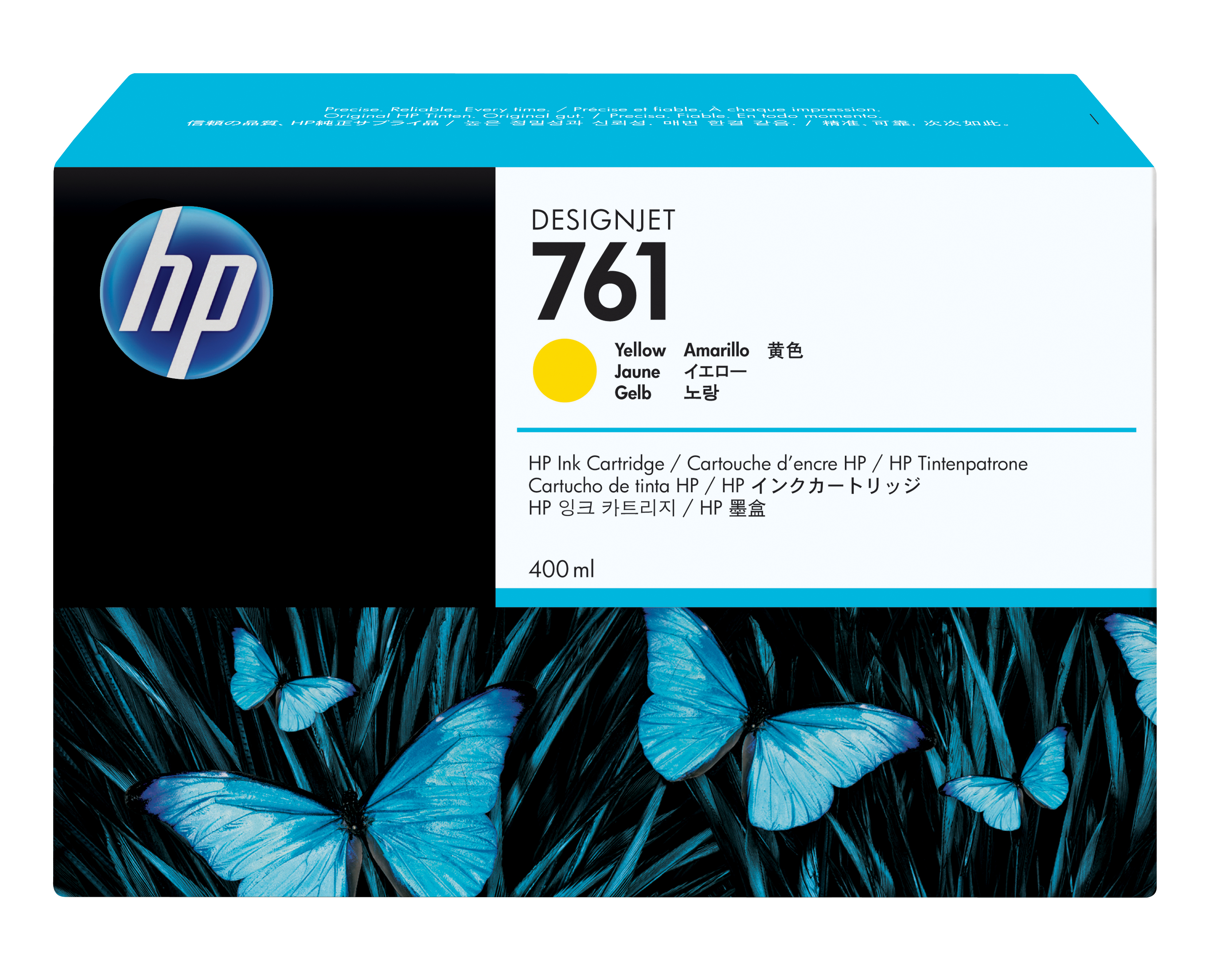 Tinta hp lf 761 amarillo t7100 designjet 400ml