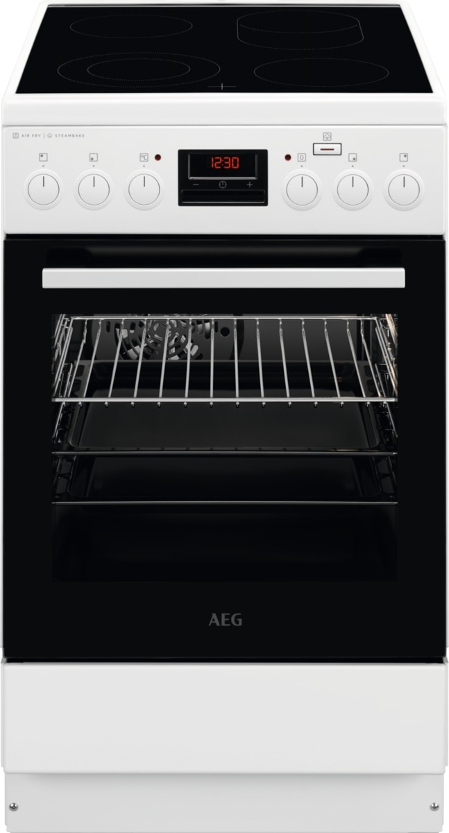 AEG CCB56481BW Freestanding cooker Electric Ceramic hob White – image 1