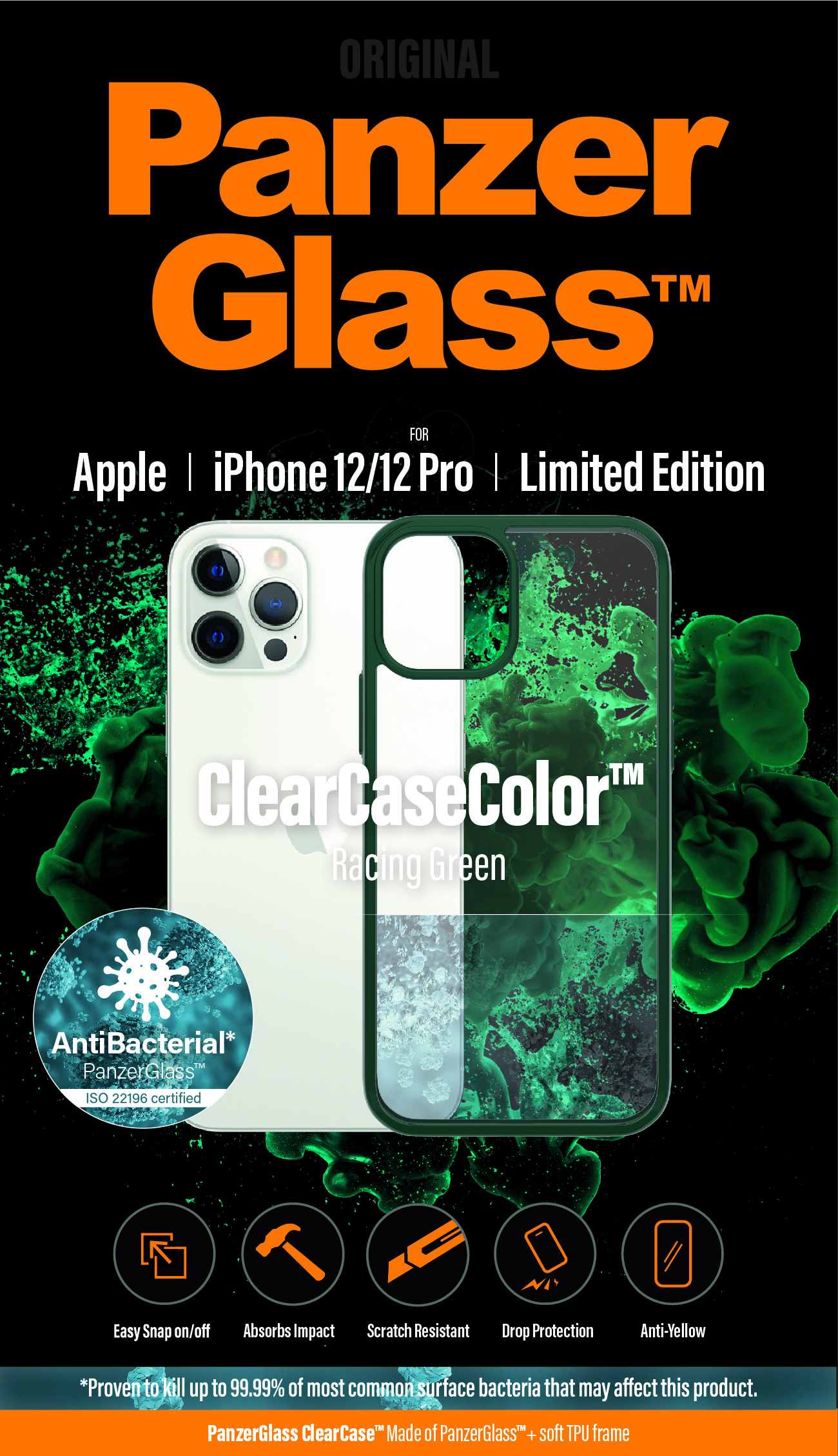PanzerGlass ® ClearCaseColor™ iPhone 12 | 12 Pro - Racing Green Limited Edition – image 9
