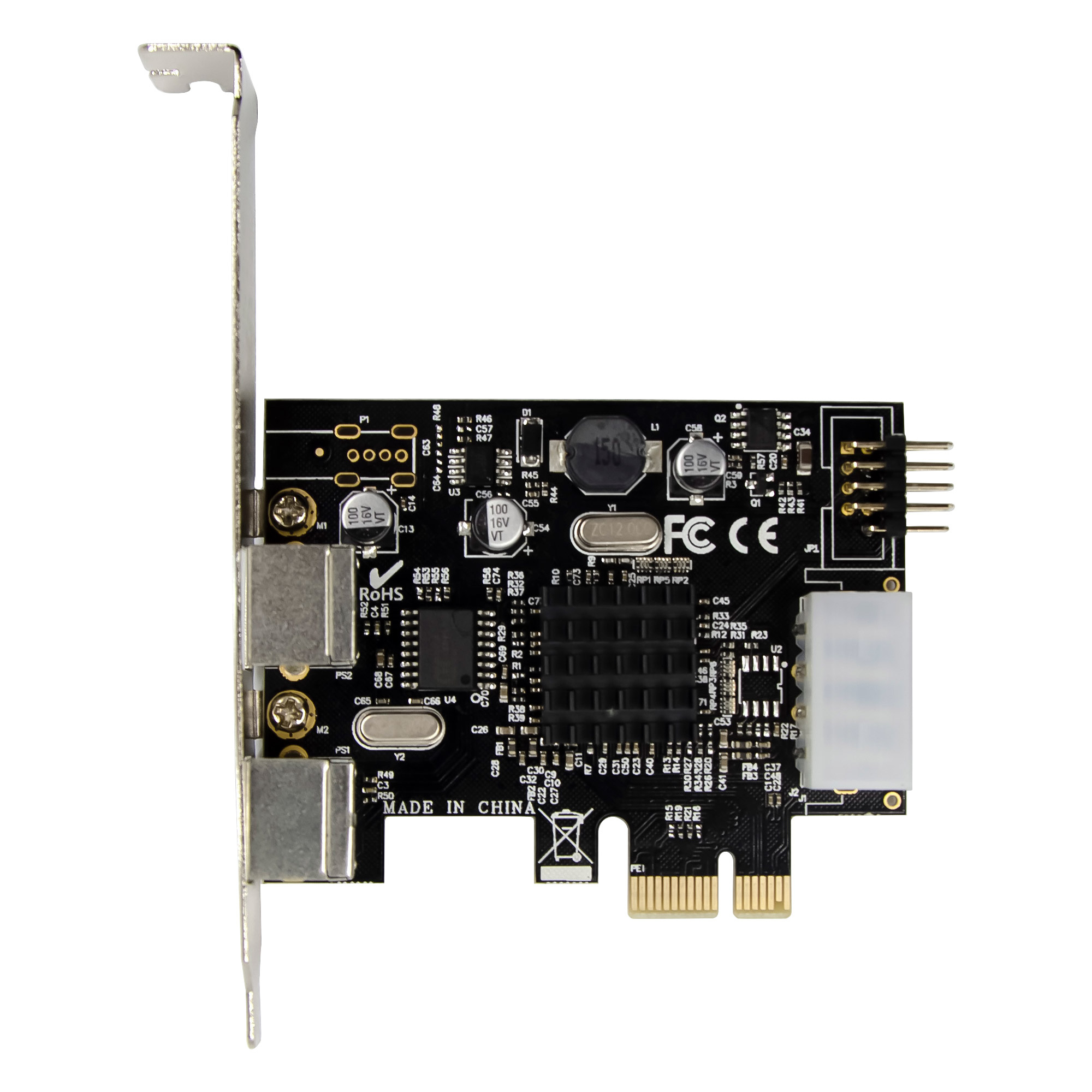 InLine Interface Card, 2x PS/2, USB header connector, PCIe (PCI-Express) – image 4
