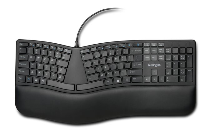 Diseño ergonómico del teclado Kensington K75400ES