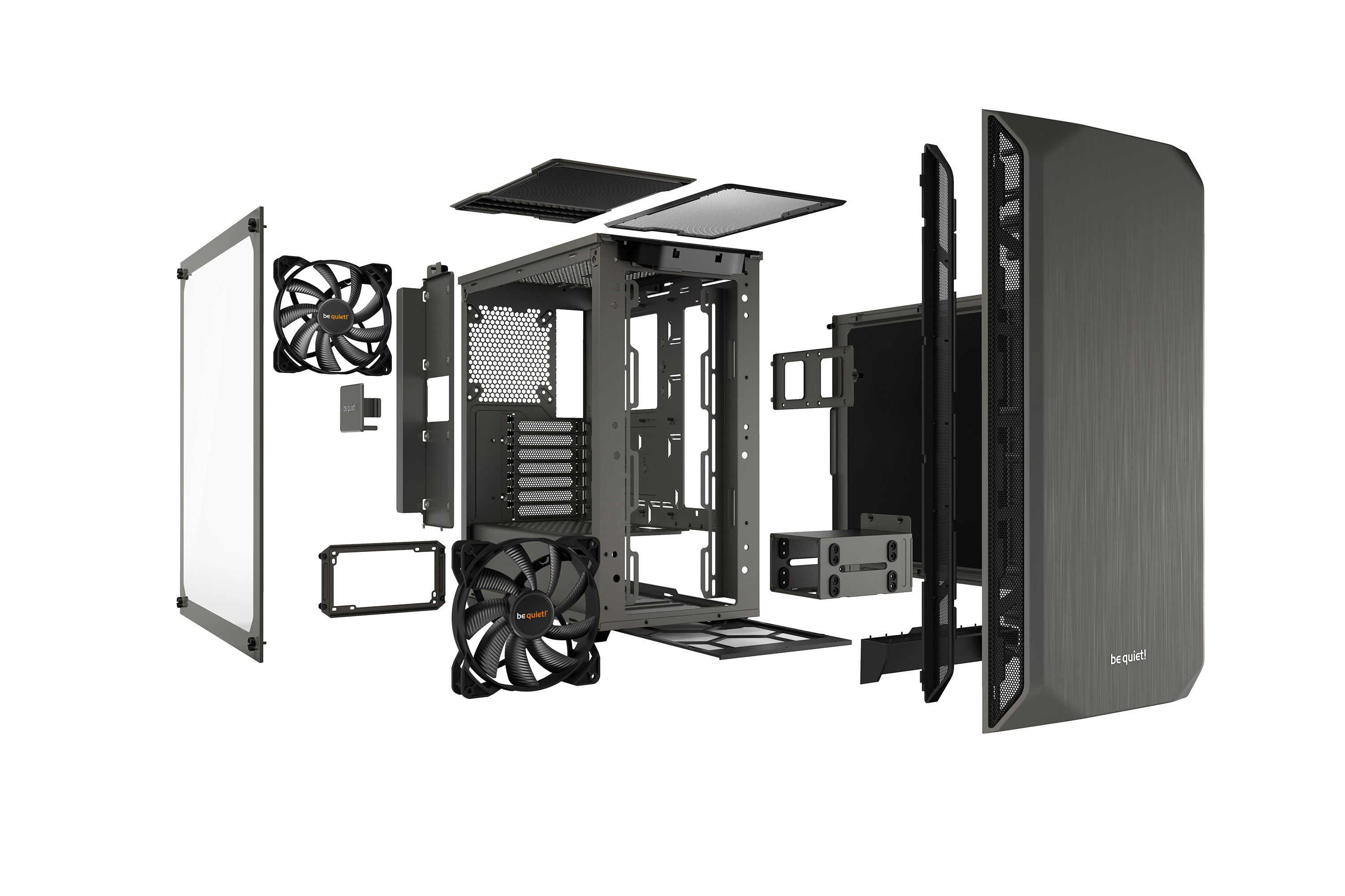 be quiet! Pure Base 500 Window Metallic Gray image 4