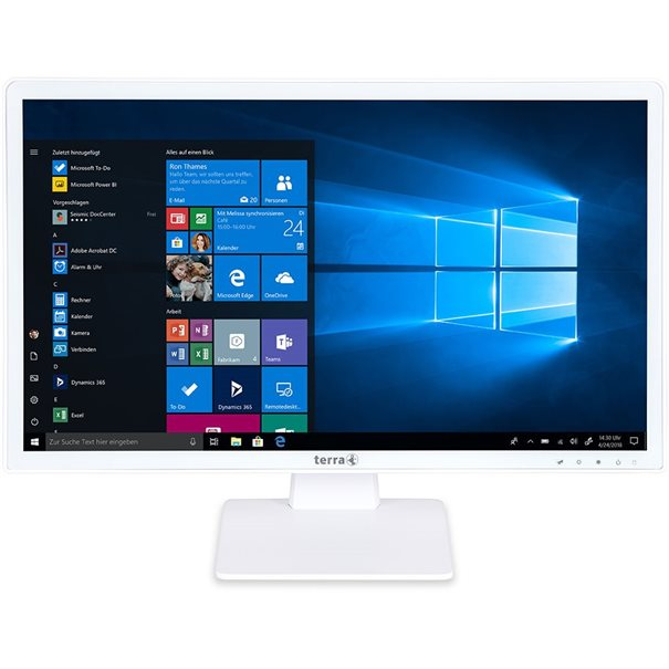 TERRA GREENLINE Touch Intel® Core™ i3 i3-8100 54.6 cm (21.5″) 1920 x 1080 pixels Touchscreen All-in-One PC 4 GB DDR4-SDRAM 250 GB SSD Windows 10 Pro Wi-Fi 5 (802.11ac) Black, Silver image 1