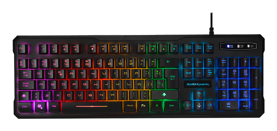 Mars Gaming MK218 keyboard USB QWERTY Russian Black
