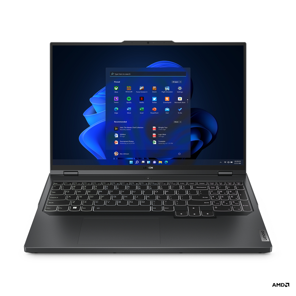 LAPTOP LENOVO IDEA GAMING LEGION 5 PRO 16ARX8 / RYZEN 7 7745HX 3.6GHZ / 16GB DDR5 2 X 8GB / 512GB SSD / RTX 4060 8GB / 16 WQXGA 2560X1600 / ONYX GREY / WIN 11 HOME / 1YR CS