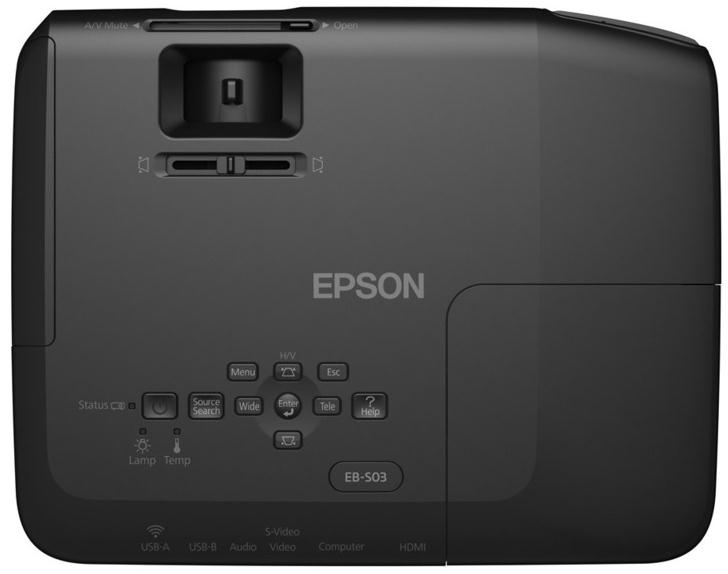 Epson EB-W03 Standard throw projector 2700 ANSI lumens 3LCD WXGA (1280x800) Black – image 3