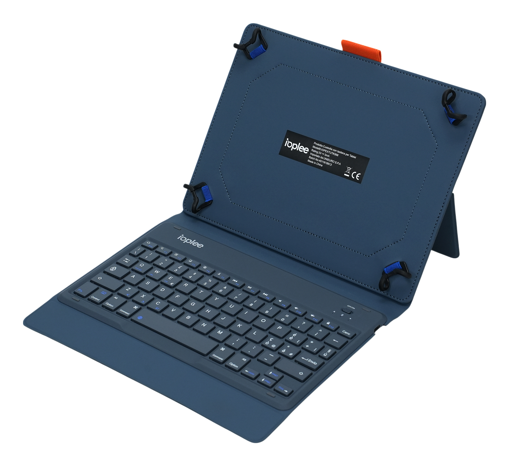 IOPLEE IOPEXTUTK568 mobile device keyboard QWERTY Italian Blue