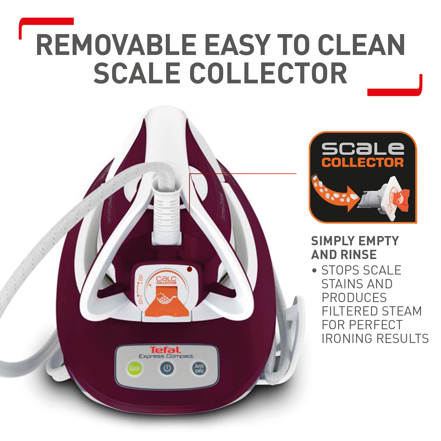 Tefal Pro Express Protect GV9220G0 steam ironing station – image 7