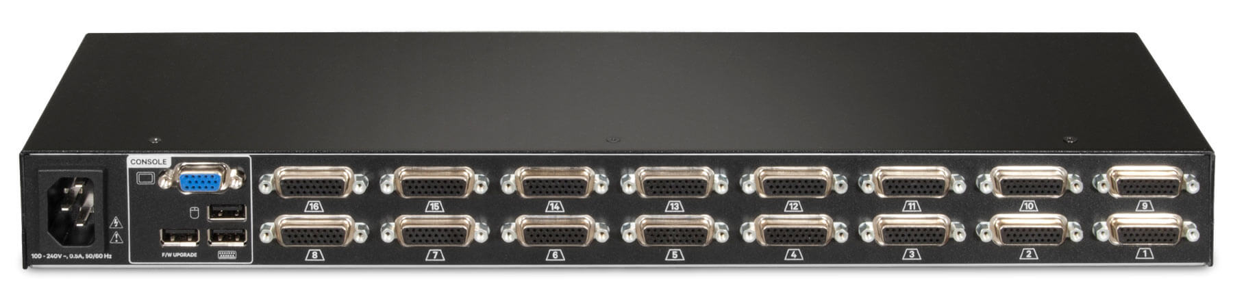 Vertiv Avocent 1x16 with USB, w/OSD, push (touch) button switching, keystroke switching, cascade support, internal power supply KVM switch – image 2