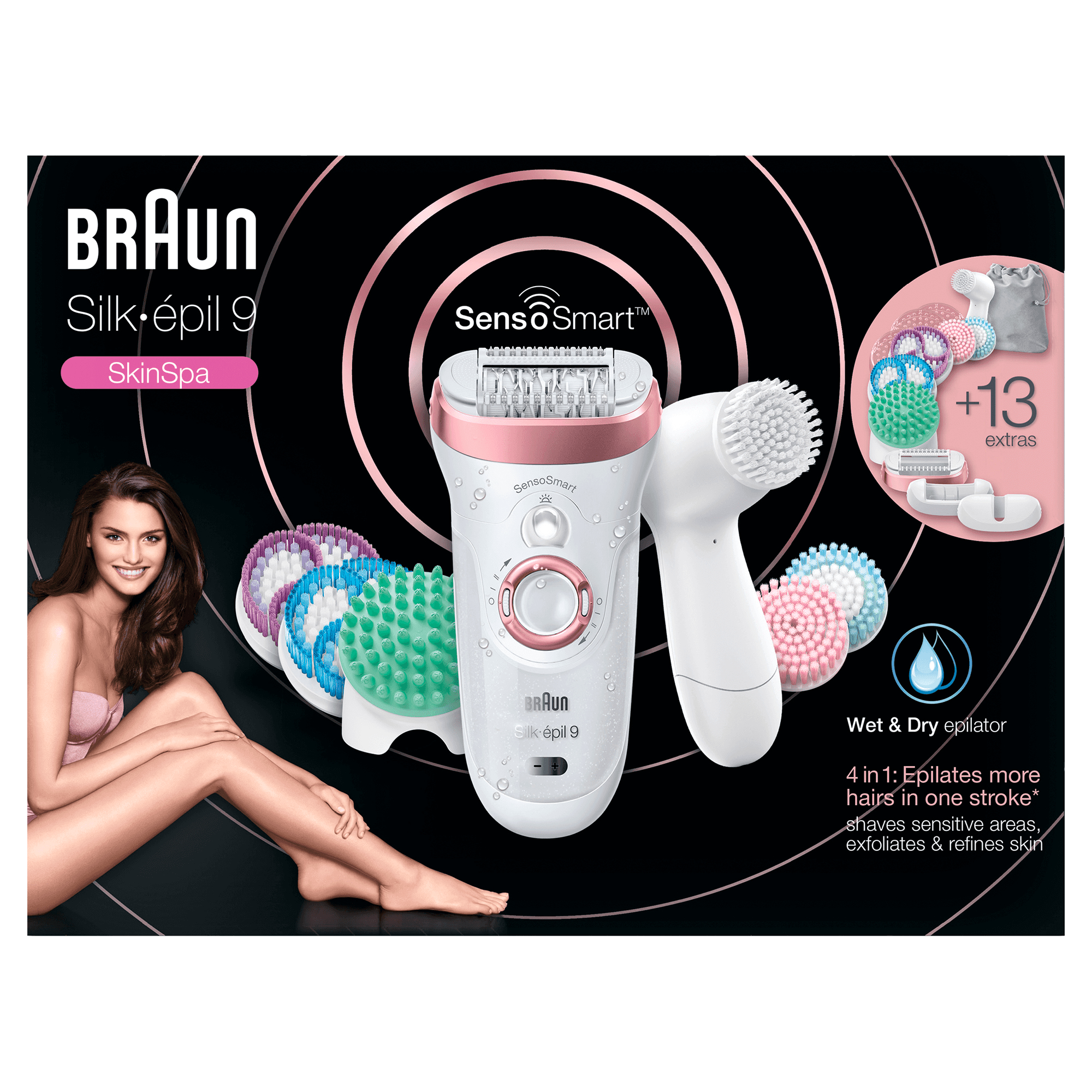 Braun 81646965 epilator 40 tweezers Rose gold, White – image 2