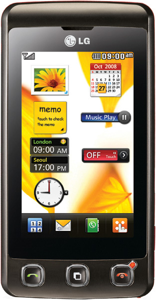 LG KP500 + USB Card Reader