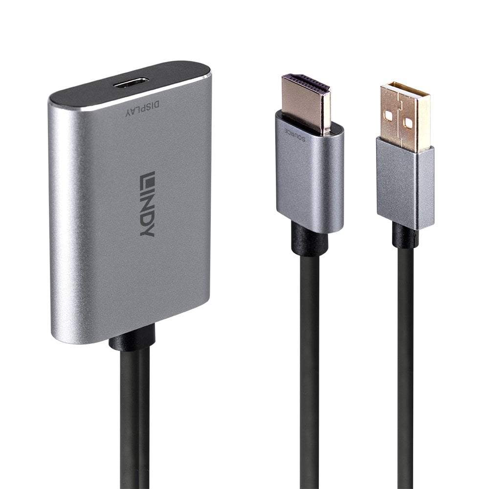 Lindy HDMI to USB Type C Converter with USB Power – image 1