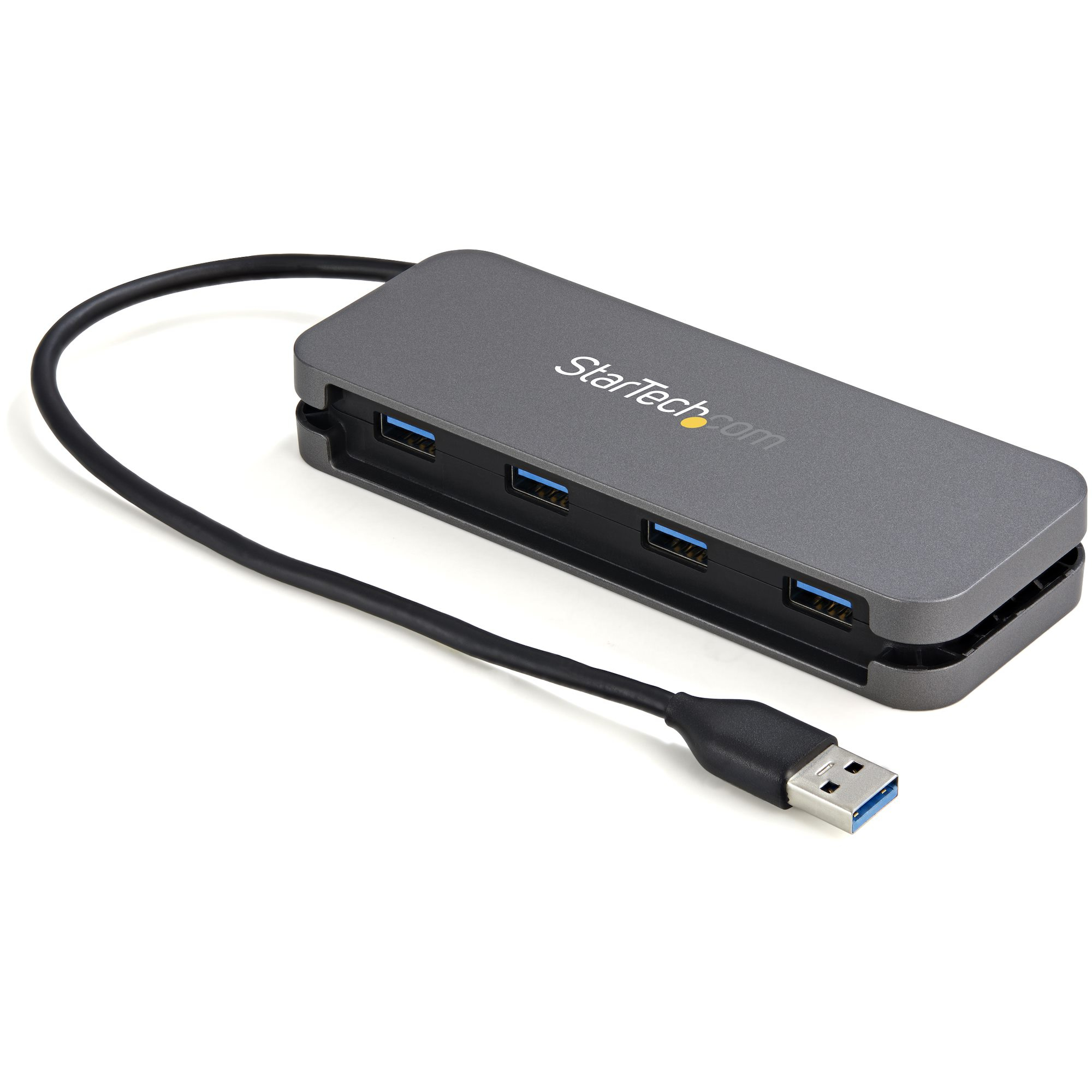 StarTech.com 4 Port USB 3.0 Hub - USB-A to 4x USB-A - SuperSpeed 5Gbps Portable USB 3.2 Gen 1 Type-A Hub - USB Bus Powered - Laptop/Desktop USB Hub with Long Ca