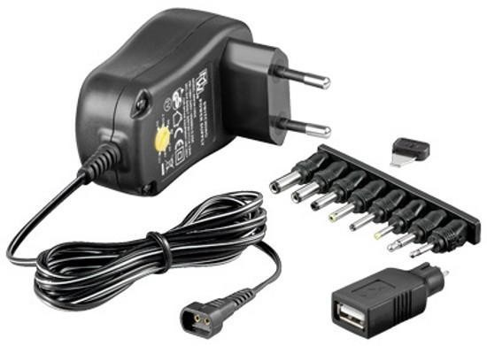 Techly Adjustable Power Supply 1 Amp AC / DC Stabilized – image 1