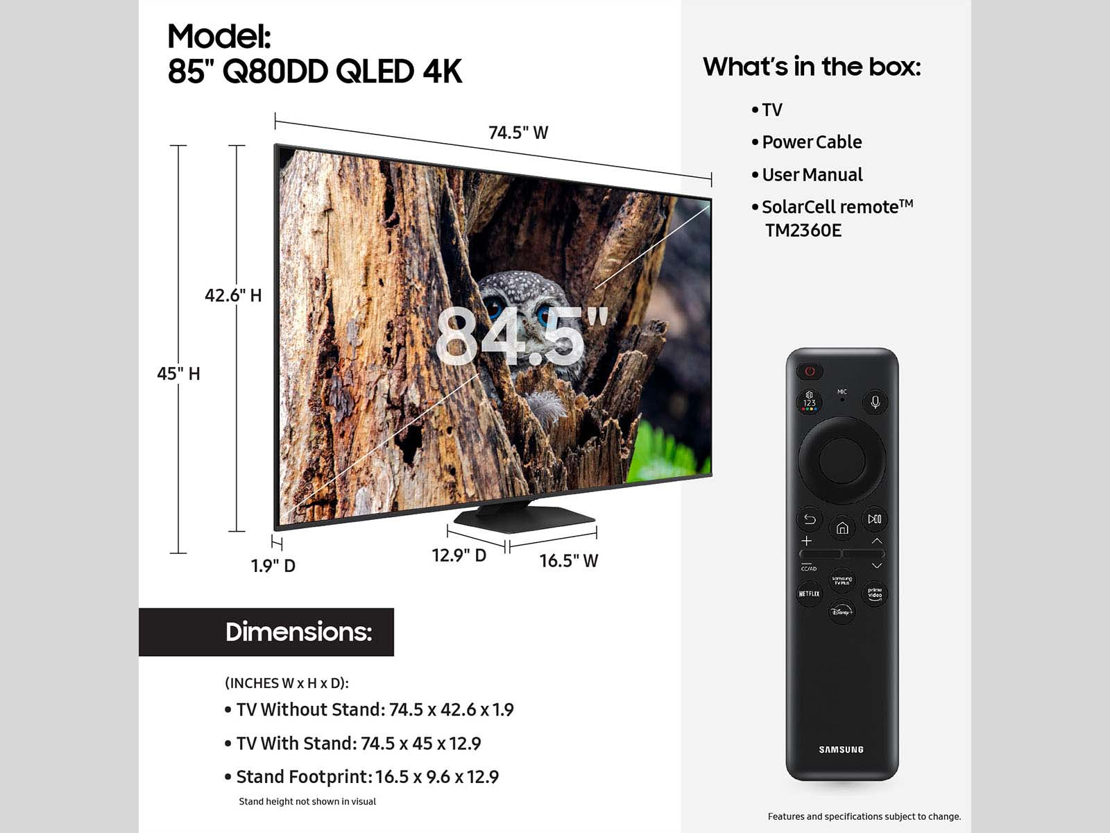 Samsung Q80D 85" Class QLED 4K Q80DD – image 5