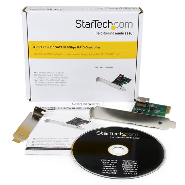 StarTech.com PCI Express 2.0 SATA III 6Gbps Mini-SAS (SFF-8087) RAID Controller Card w/ HyperDuo SSD Tiering – image 5