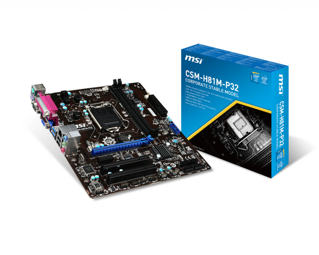 MSI CSM-H81M-P32 motherboard Intel® H81 LGA 1150 (Socket H3) micro ATX – image 1