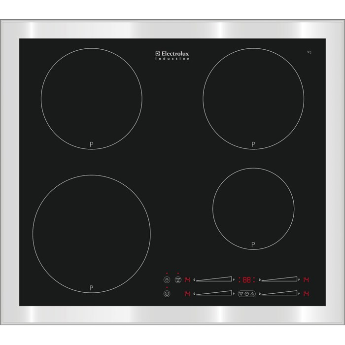 Electrolux GK58TSIPL Black Built-in Zone induction hob 4 zone(s)
