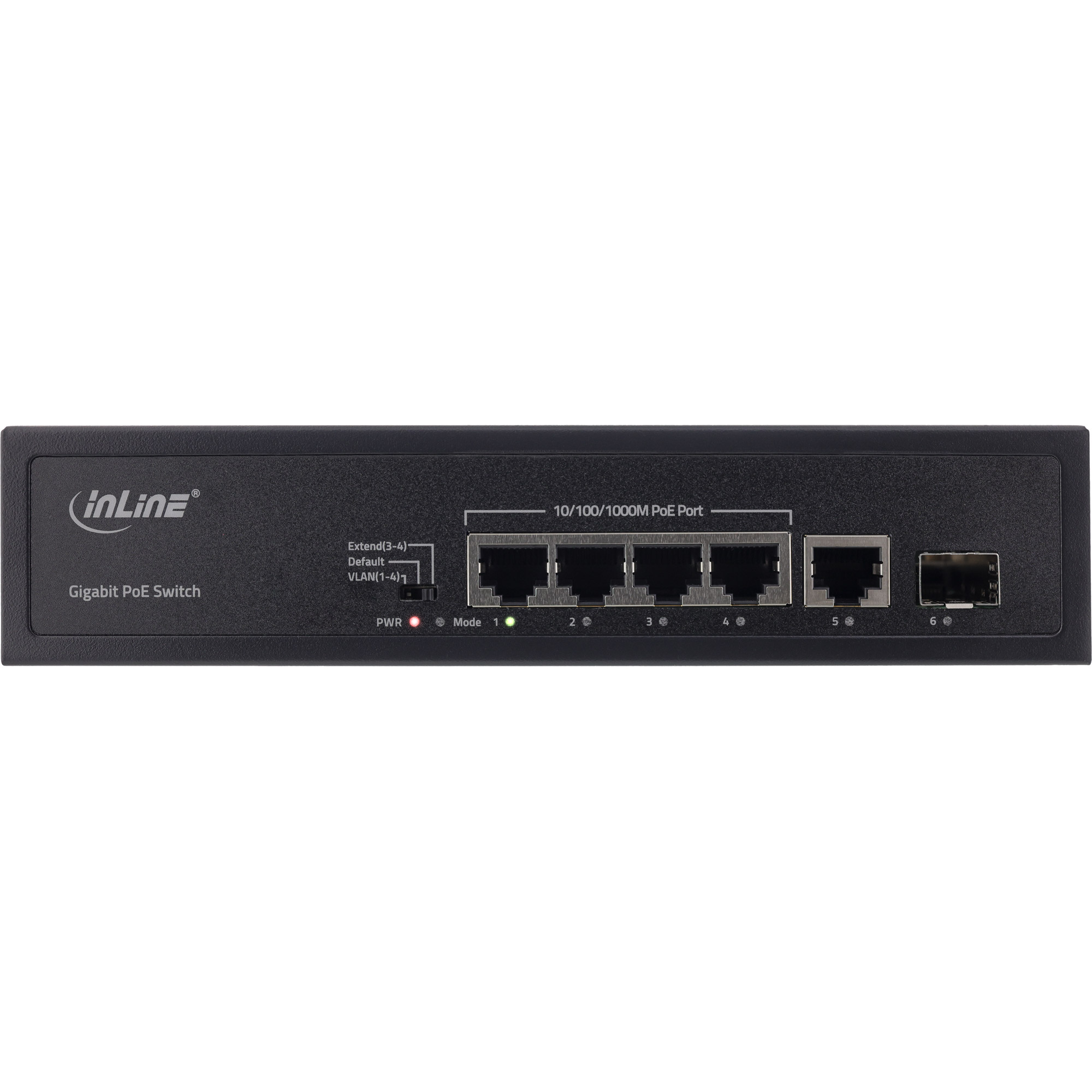 InLine PoE+ Gigabit Network Switch 5 Port (4x PoE+), 1xSFP – image 2
