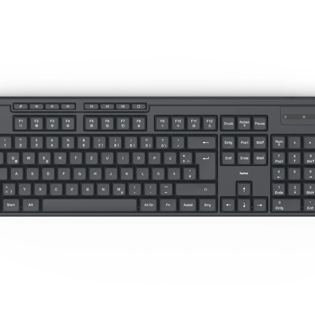 Hama WK-200 keyboard Home/Office RF Wireless QWERTZ German Black – image 6