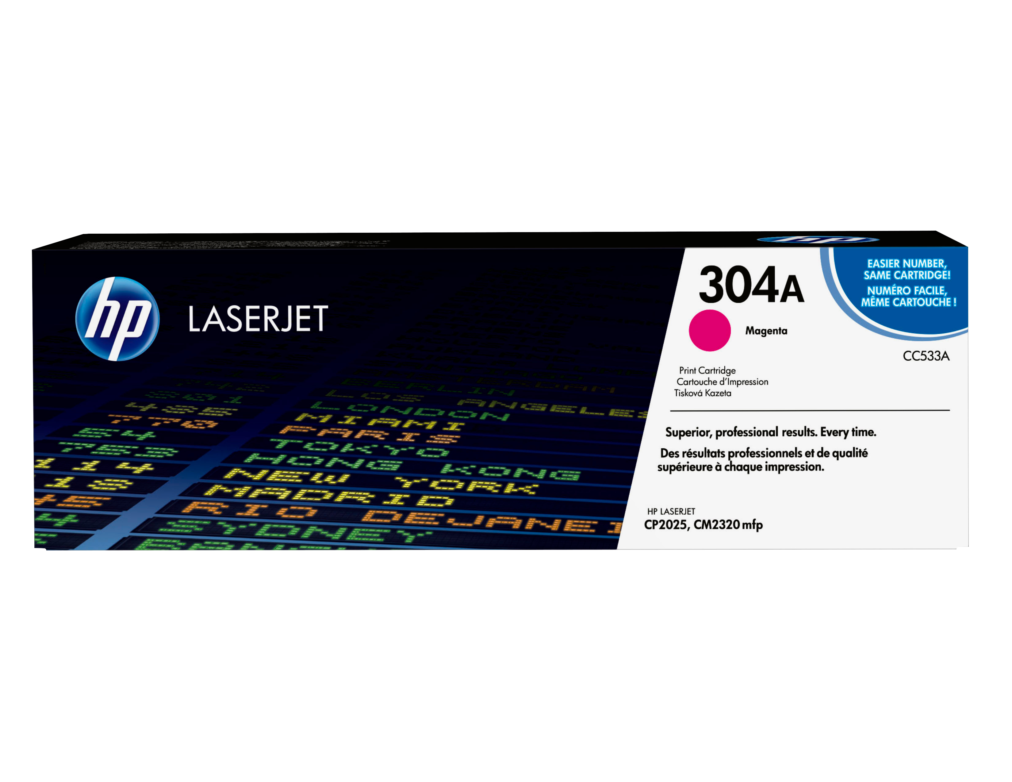 TONER CARTRIDGE 304A MAGENTA W/ COLORSPHERE TONER