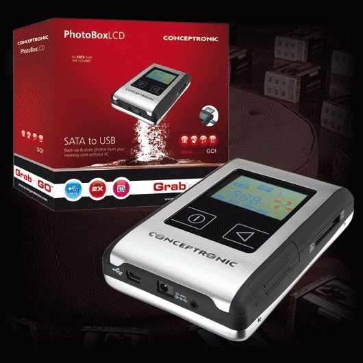 Conceptronic Grab'n'GO PHOTOBOX, LCD, 80GB – image 3